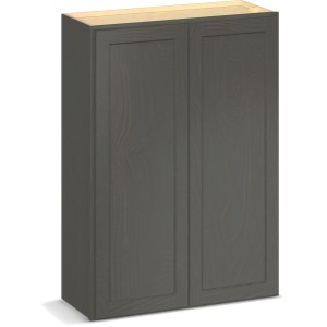 RELIABILT Parkstone II Wall Cabinet, Slate Stained, 30" W, 2 Doors, Fully Assembled - 641457 | Lowe's Pro Supply
